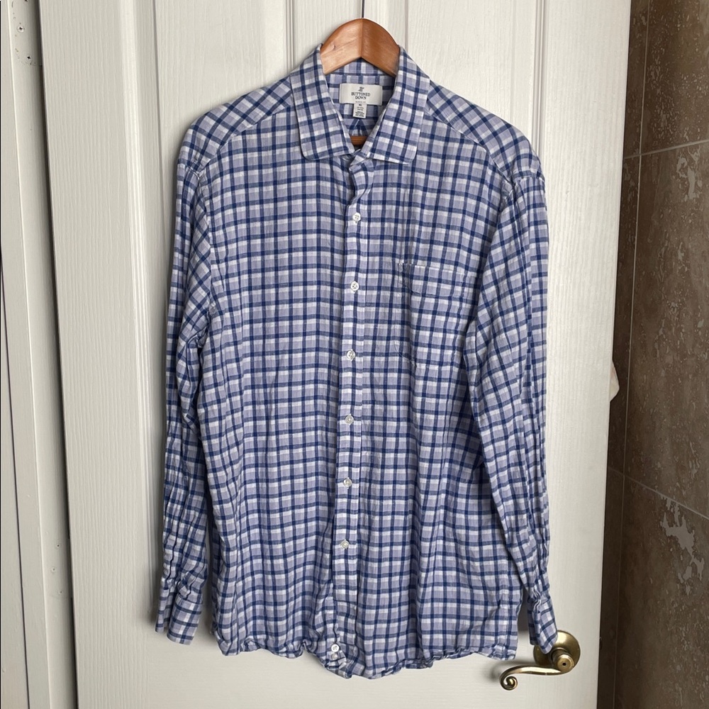 Buttoned Down - Classic Fit.  Linen/Cotton Shirt
